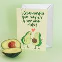 Tarjeta de felicitación - Guacamola que seáis uno más - Miniaturas - 2