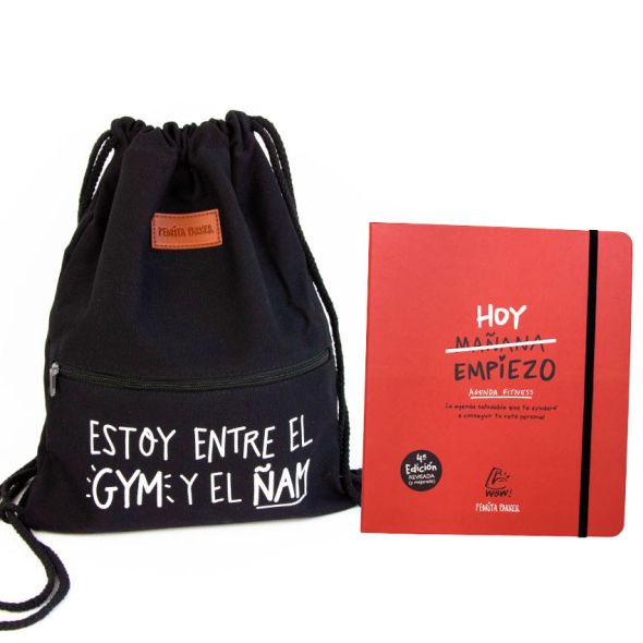 Pack Agenda Fitness + Mochila Gym Ñam