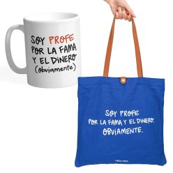 Pack Profe por la fama y el dinero - Bolsa de lona y taza - Relacionados - 1