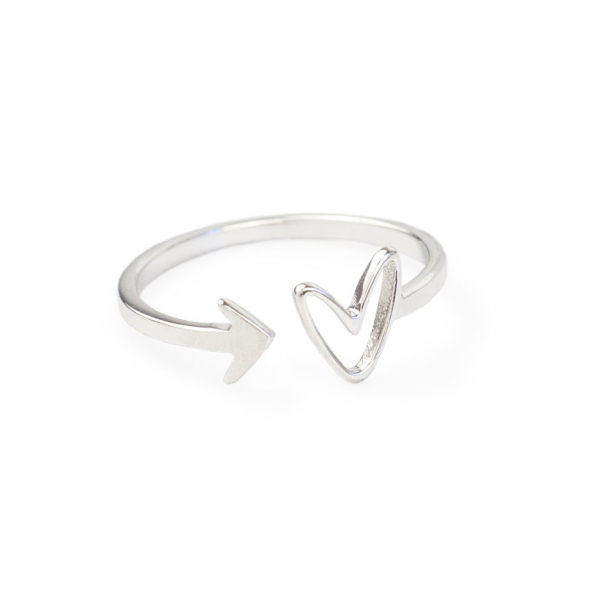 Anillo de plata Follow your heart